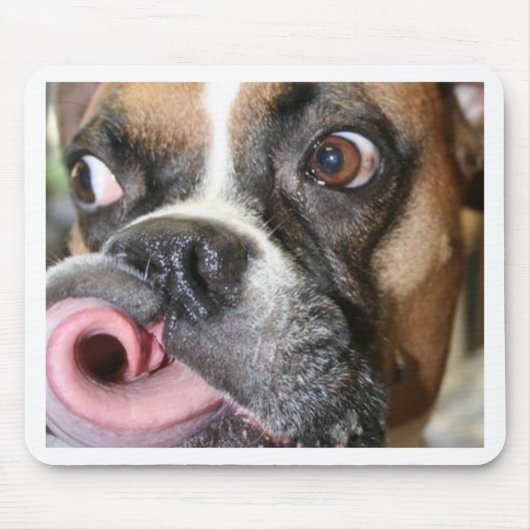 Funny Boxer Dog Muismat (Voorkant)