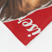 Funny Boxer Dog Name Patterned Kerstmis Fleece Deken (Hoek)