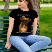 Funny Boxer Dog Not in the Gossip But Need Details T-shirt