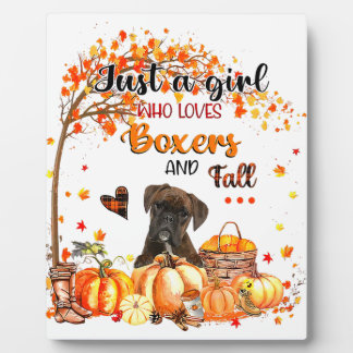 Funny Boxer Dog Pilgrim Pet Herfst Happy Thanksgiv Fotoplaat