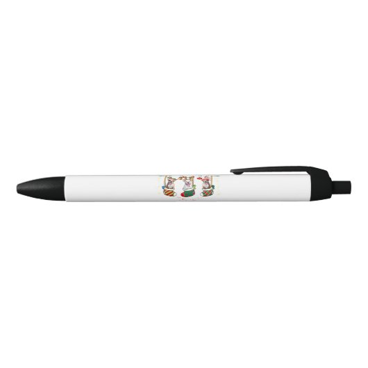 Funny Boxer-kerstlampjes Xmas Socket Hondenliefheb Zwarte Inkt Pen (Bovenkant)