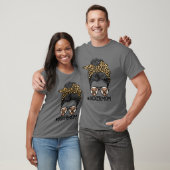 Funny Boxer Ma Leopard Messy Bun Boxer Lover Moth T-shirt (Unisex)