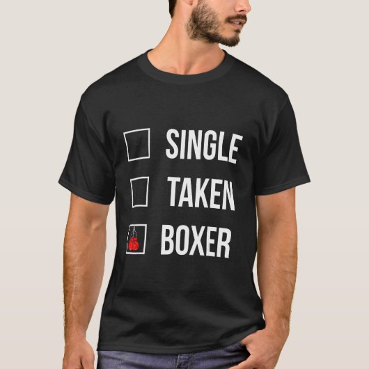 Funny Boxer Quote Single Take Boxer Cool Boxing V T-shirt (Voorkant)