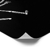 Funny Boxer Running Skeleton Halloween Poster (Hoek)