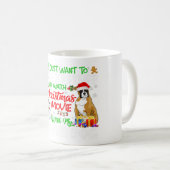Funny Boxer Santa Hat Xmas Pet Lover Gift Ideeën Koffiemok (Voorkant rechts)