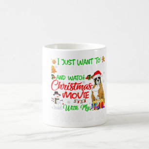 Funny Boxer Santa Hat Xmas Pet Lover Gift Ideeën Koffiemok