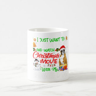 Funny Boxer Santa Hat Xmas Pet Lover Gift Ideeën Koffiemok