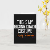 Funny Boxing Coach Costume Halloween Kaart (Gele Bloem)
