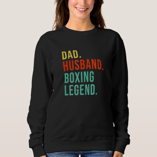 Funny Boxing Dad Husband Legend Cool Mannen Vader' Trui (Voorkant)