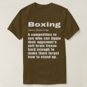 Funny Boxing Definition Boxer Coach Instructor T-shirt (Design voorkant)