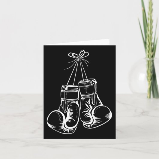 Funny Boxing Gift voor mannen Boxer-handschoenen Kaart (Voorkant)