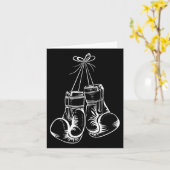 Funny Boxing Gift voor mannen Boxer-handschoenen Kaart (Gele Bloem)