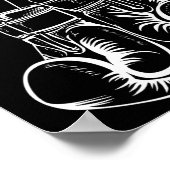 Funny Boxing Gift voor mannen Boxer-handschoenen Poster (Hoek)