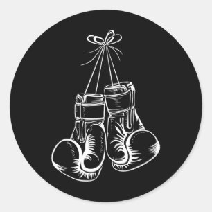 Funny Boxing Gift voor mannen Boxer-handschoenen Ronde Sticker