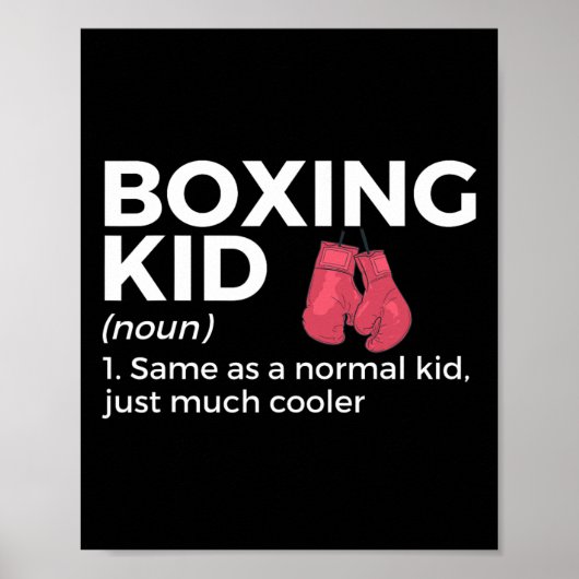Funny Boxing Kind Definition Poster (Voorkant)
