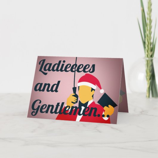 Funny boxing-koninklijk feestdagen kaart (Voorkant)