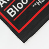 Funny Boxing Nutrition Facts Boxer Fleece Deken (Hoek)