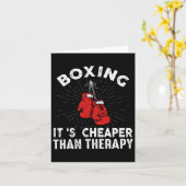 Funny Boxing Quote Boxer Kaart (Gele Bloem)