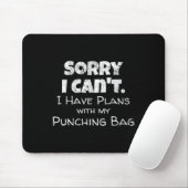 Funny Boxing Quote Design - Punch Bag Boxer Mem Muismat (Met muis)