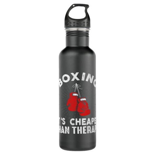 Funny Boxing Quote Glove boxer 7 Waterfles (Voorkant)