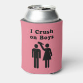 Funny Boy Crush Bottle Humor voor vrouwen Blikjeskoeler (Blikje Achterkant)