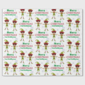Funny Boy Elves Aangepaste Kinder Foto's Vrolijk K Cadeaupapier (Vlak)