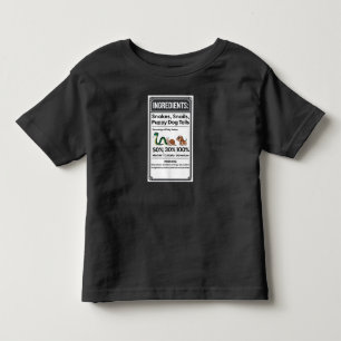 Funny Boy Ingredient Label Eenvoudig Halloween Kinder Shirts