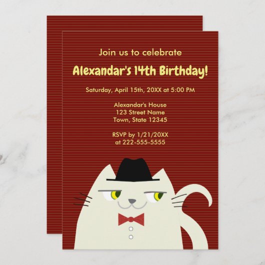 Funny Boy Verjaardag Kaart (Voorkant / Achterkant)