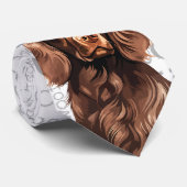 Funny Boykin Spaniel Christmas Hondenliefhebber Stropdas (Opgerold)