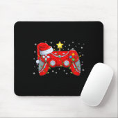 Funny Boys Christmas Shirts Video Game Santa Hat G Muismat (Met muis)