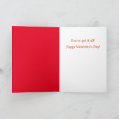 Funny BoyVriend Sheep Valentijnse Holiday Kaart (Binnen)