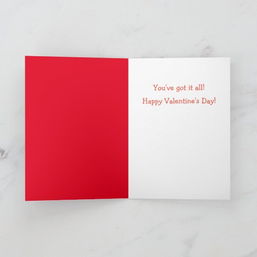 Funny BoyVriend Sheep Valentijnse Holiday Kaart (Binnen)