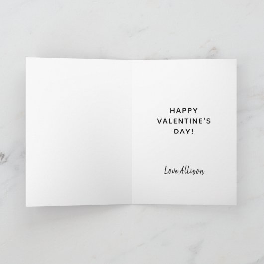 Funny Boyvriend Valentijnsdag gepersonaliseerd Feestdagen Kaart (Binnen)