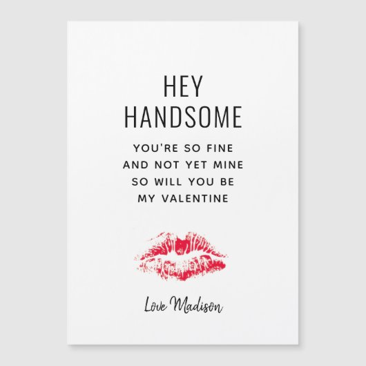 Funny Boyvriend Valentijnsdag Poem Gepersonaliseer (Voorkant)