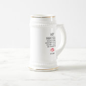 Funny Boyvriend Valentijnsdag Poem Gepersonaliseer Bierpul (Voorkant rechts)