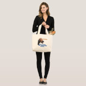 Funny Braille Horse Grote Tote Bag (Voorkant (model))