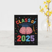 Funny Brain Afstuderen CL van het Afstudeerder van Kaart (Gele Bloem)