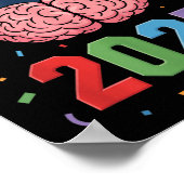 Funny Brain Afstuderen CL van het Afstudeerder van Poster (Hoek)