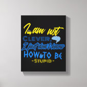 Funny, Brain Design Canvas Afdruk (Voorkant)