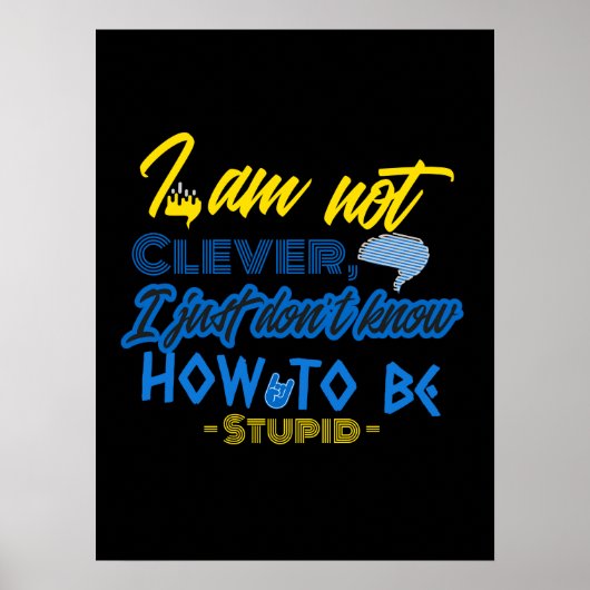 Funny, Brain Design Poster (Voorkant)