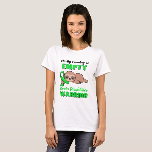 Funny Brain Disabilities Awareness Giften T-shirt (Voorkant volledig)