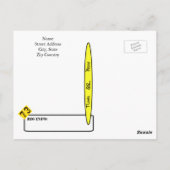 Funny Brain op Ham Radio QSL-kaart Briefkaart (Achterkant)