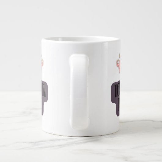 Funny Brain Power Apparel for Overthinkers Grote Koffiekop (Achterkant)