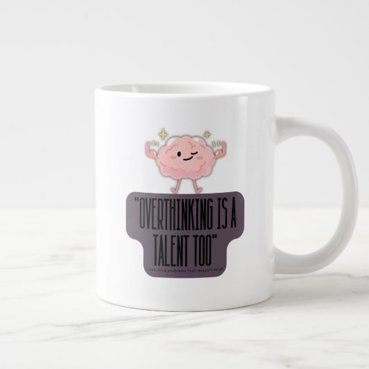  Funny Brain Power Apparel for Overthinkers  Grote Koffiekop (Rechts)