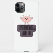 Funny Brain Power Apparel for Overthinkers iPhone Hoesje (Achterkant)