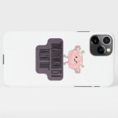 Funny Brain Power Apparel for Overthinkers  iPhone Hoesje (Achterkant horizontaal)