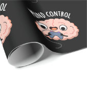 Funny Brain Pun Dark BG Cadeaupapier (Rol Hoek)