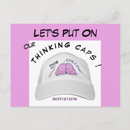 Funny Brainstorm Session Invitation Briefkaart (Voorkant)