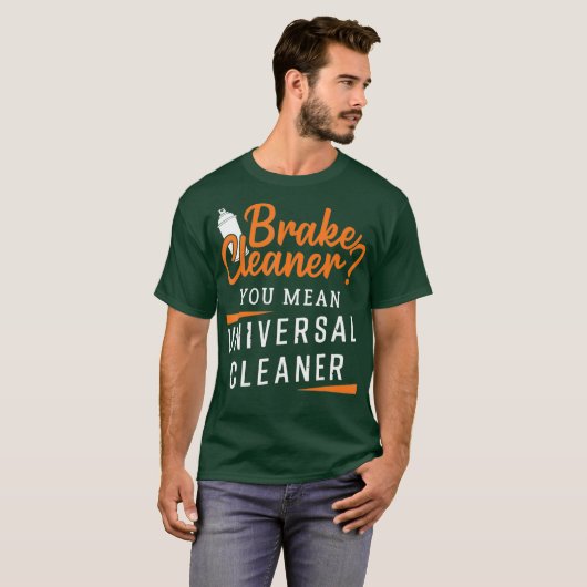 Funny Brake Cleaner Design for Automotive T-shirt (Voorkant volledig)