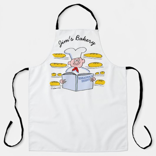 Funny Bread Cartoon Schort (Voorkant)